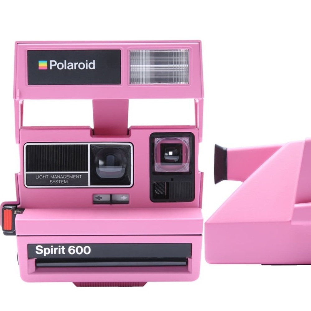 Pink Polaroid 600 Instant Camera